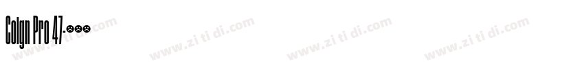 Coign Pro 47字体转换 Coign Pro 47字体转换